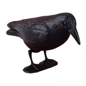 Guguluza Stand Full Corps Flocking Crow Decoy Hunting Plastic Plasque Crow Crow Crow Hallows \\\\\\\\\\\\\\\\\\\\\\\\\\\\ Day Décor W/feet Pique, Décoration de jardin
